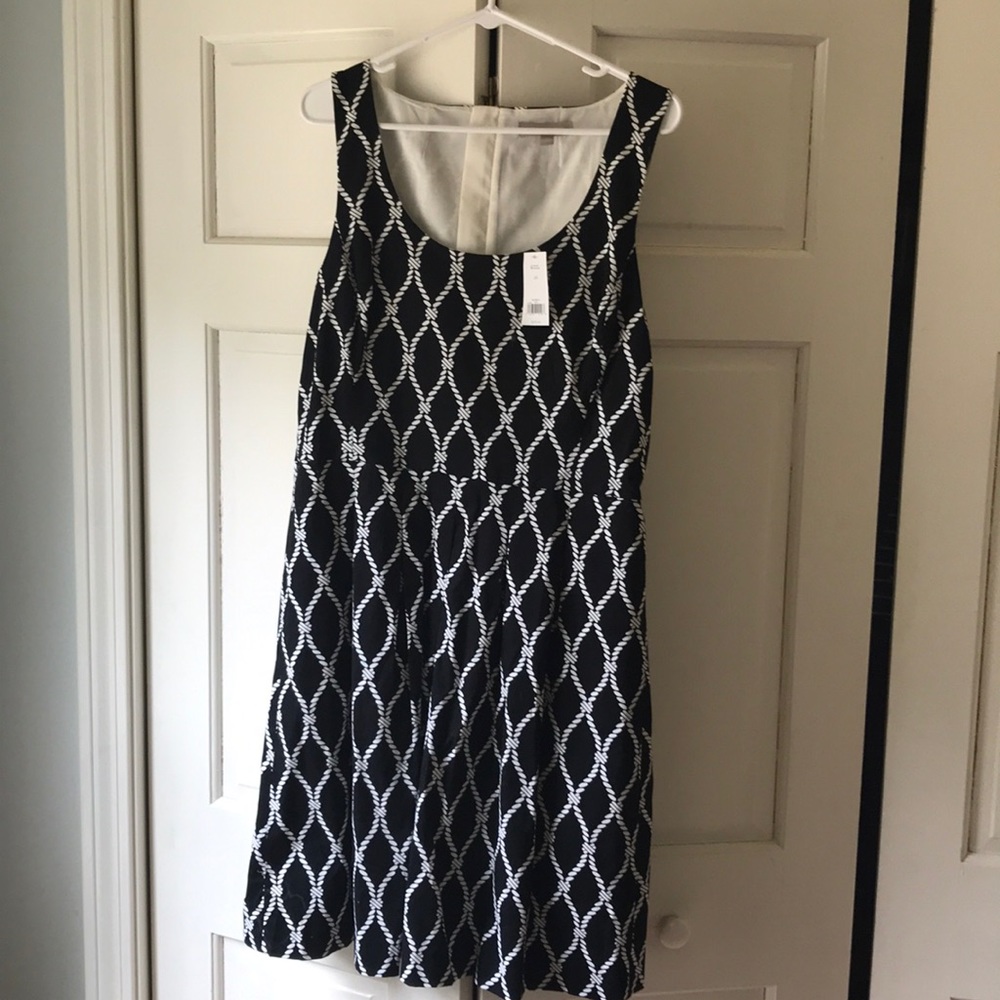 Black and white rope dress